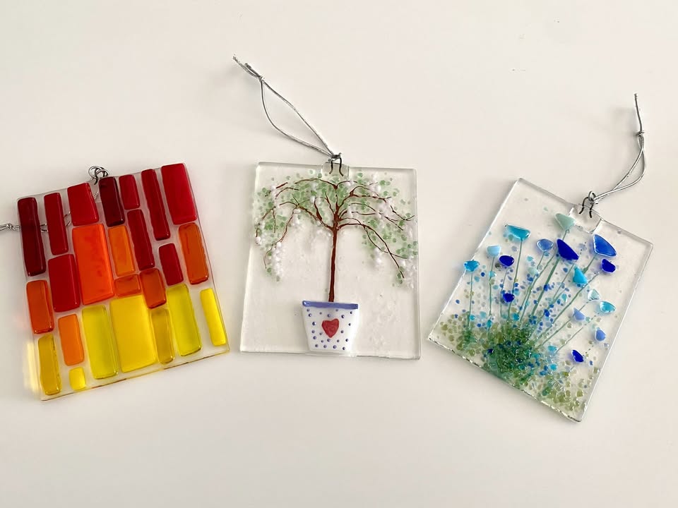 Fused Glass Suncatcher drop in workshop for BAW