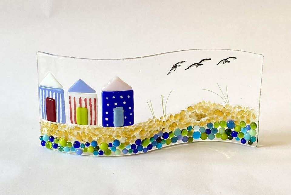Fused Glass Beach Hut S-bend Workshop