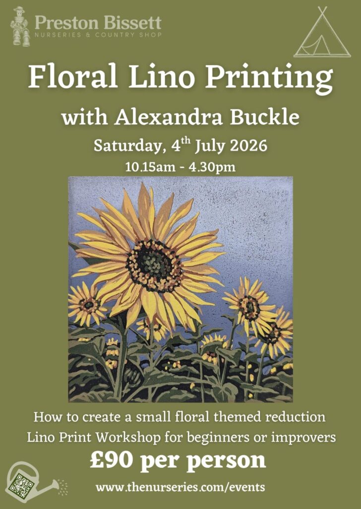 Floral lino workshop